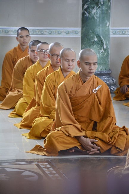 BTS GHPGVN huyện Hóc Môn tổ chức lễ Tự tứ tại chùa Pháp Bửu