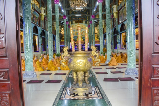 BTS GHPGVN huyện Hóc Môn tổ chức lễ Tự tứ tại chùa Pháp Bửu