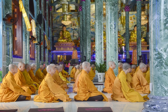 BTS GHPGVN huyện Hóc Môn tổ chức lễ Tự tứ tại chùa Pháp Bửu