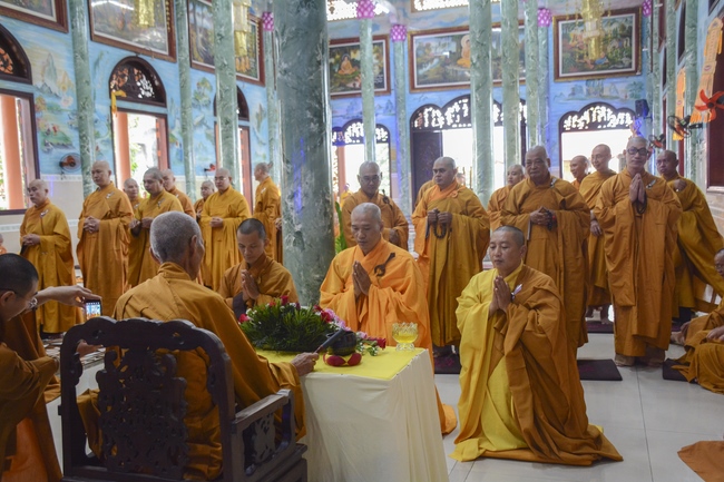 BTS GHPGVN huyện Hóc Môn tổ chức lễ Tự tứ tại chùa Pháp Bửu