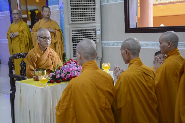 BTS GHPGVN huyện Hóc Môn tổ chức lễ Tự tứ tại chùa Pháp Bửu