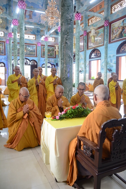 BTS GHPGVN huyện Hóc Môn tổ chức lễ Tự tứ tại chùa Pháp Bửu