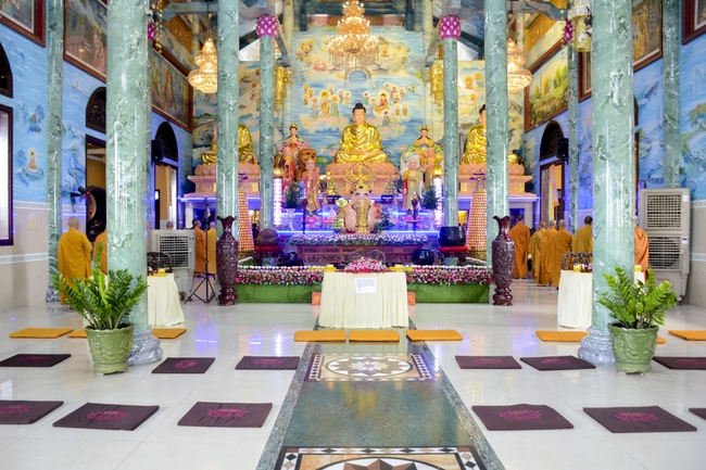 BTS GHPGVN huyện Hóc Môn tổ chức lễ Tự tứ tại chùa Pháp Bửu