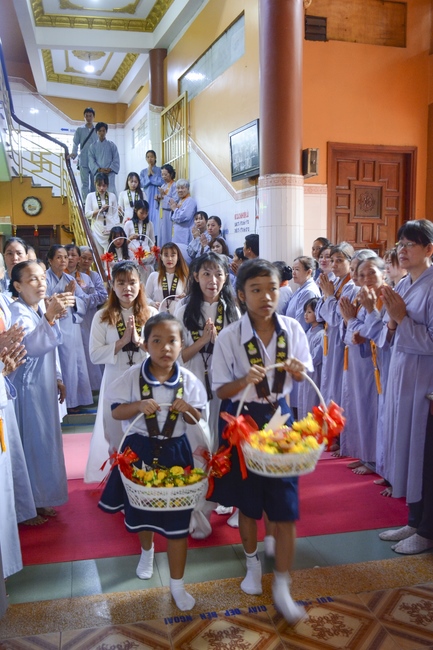 BTS GHPGVN huyện Hóc Môn tổ chức lễ Tự tứ tại chùa Pháp Bửu