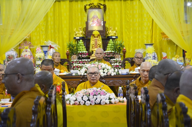 BTS GHPGVN huyện Hóc Môn tổ chức lễ Tự tứ tại chùa Pháp Bửu