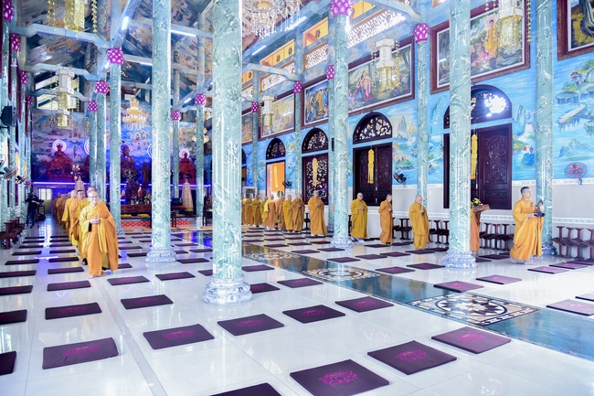 BTS GHPGVN huyện Hóc Môn tổ chức lễ Tự tứ tại chùa Pháp Bửu