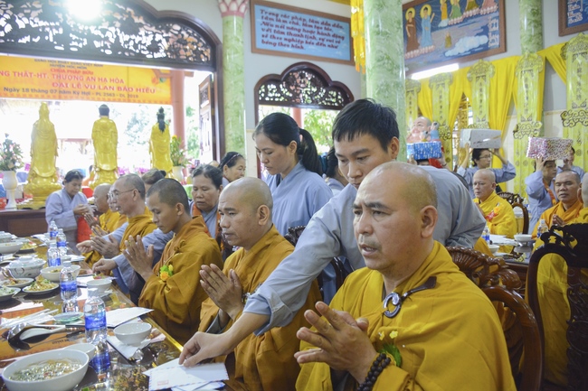 BTS GHPGVN huyện Hóc Môn tổ chức lễ Tự tứ tại chùa Pháp Bửu