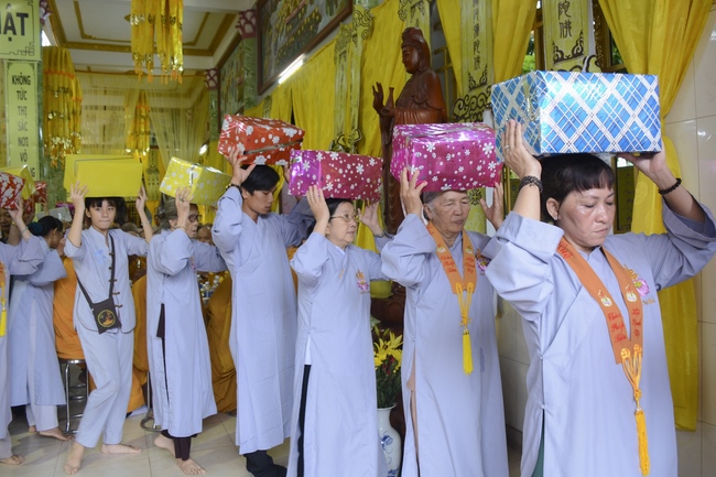 BTS GHPGVN huyện Hóc Môn tổ chức lễ Tự tứ tại chùa Pháp Bửu