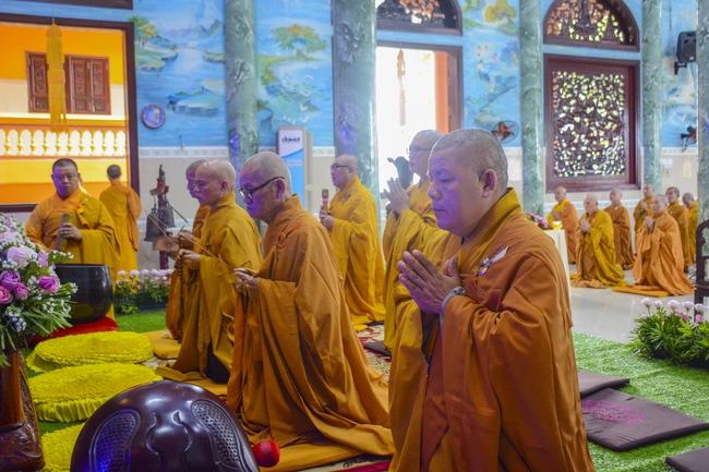 BTS GHPGVN huyện Hóc Môn tổ chức lễ Tự tứ tại chùa Pháp Bửu