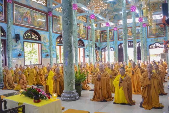 BTS GHPGVN huyện Hóc Môn tổ chức lễ Tự tứ tại chùa Pháp Bửu