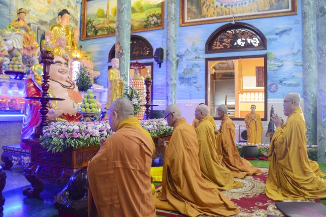 BTS GHPGVN huyện Hóc Môn tổ chức lễ Tự tứ tại chùa Pháp Bửu