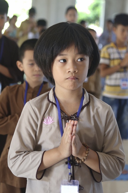 The retreat Sowing seeds lotus at Dong Cao Pagoda
