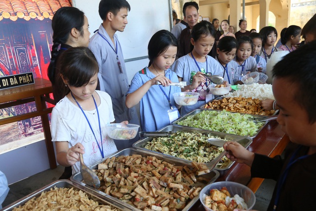The retreat Sowing seeds lotus at Dong Cao Pagoda