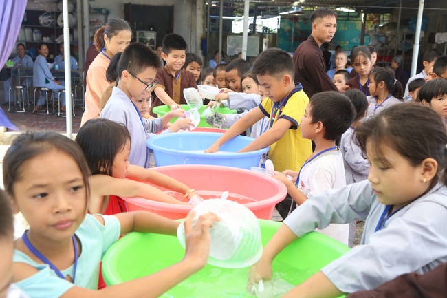 The retreat Sowing seeds lotus at Dong Cao Pagoda