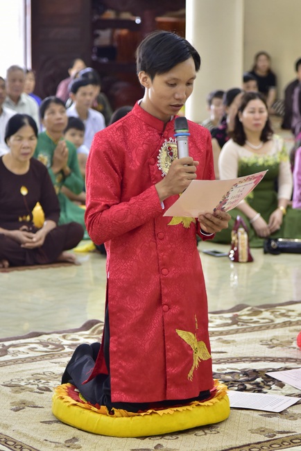 The Wedding Ceremony at the pagoda