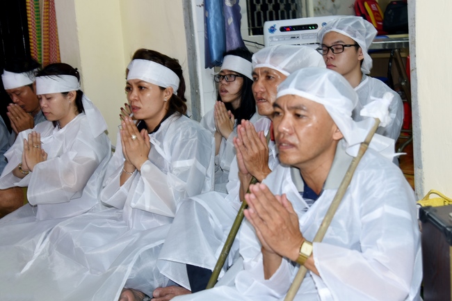 Praying the rebirth for soul Mrs. Bui Thi Kim Van