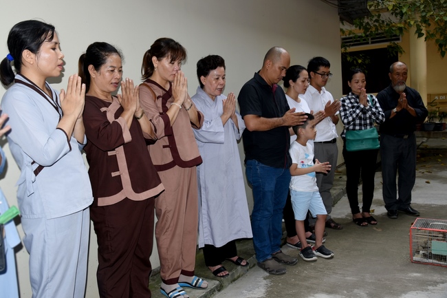 Praying the rebirth for soul Mrs. Bui Thi Kim Van