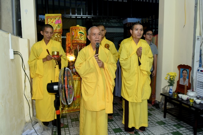 Praying the rebirth for soul Mrs. Bui Thi Kim Van