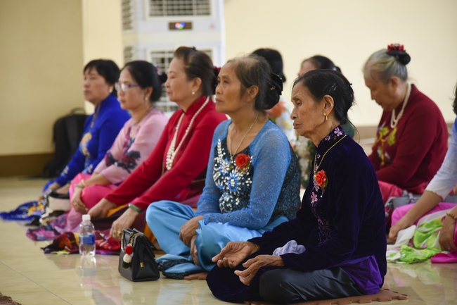 The Wedding ceremony at the pagoda