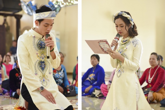 The Wedding ceremony at the pagoda