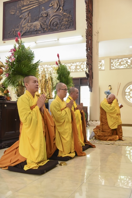 The Wedding ceremony at the pagoda