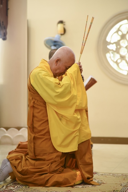 The Wedding ceremony at the pagoda