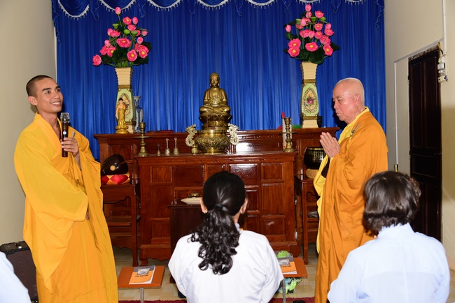 Giving presents in Ea Tam, Đắk Lắk Province.