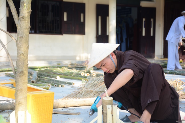 Series photos of activities preparing for the New Year 2020