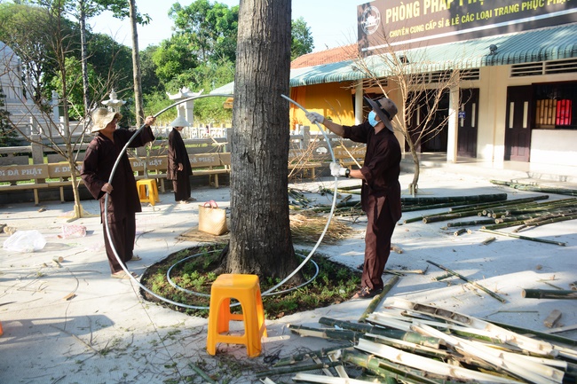 Series photos of activities preparing for the New Year 2020