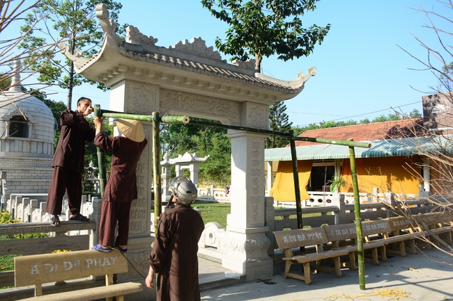 Series photos of activities preparing for the New Year 2020