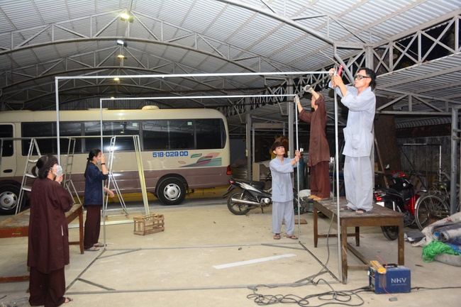 Series photos of activities preparing for the New Year 2020