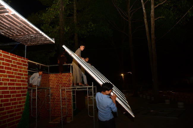 Series photos of activities preparing for the New Year 2020