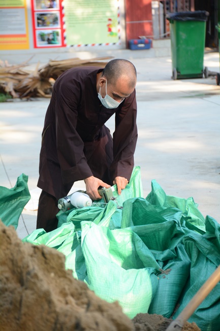 Series photos of activities preparing for the New Year 2020