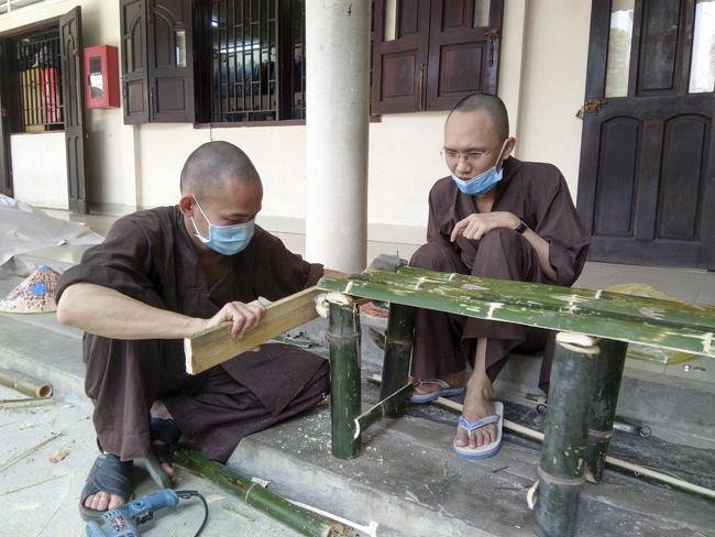 Series photos of activities preparing for the New Year 2020