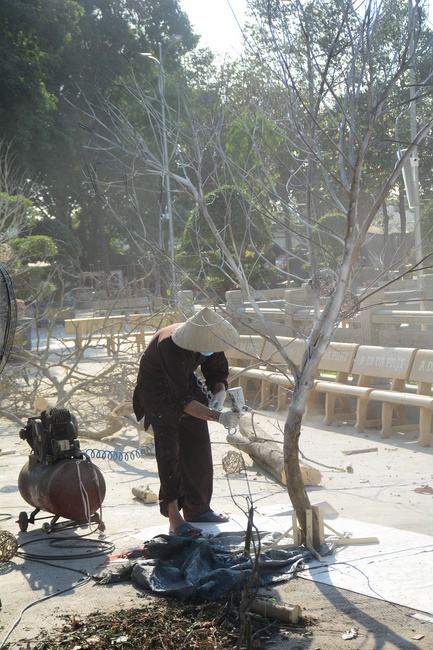 Series photos of activities preparing for the New Year 2020