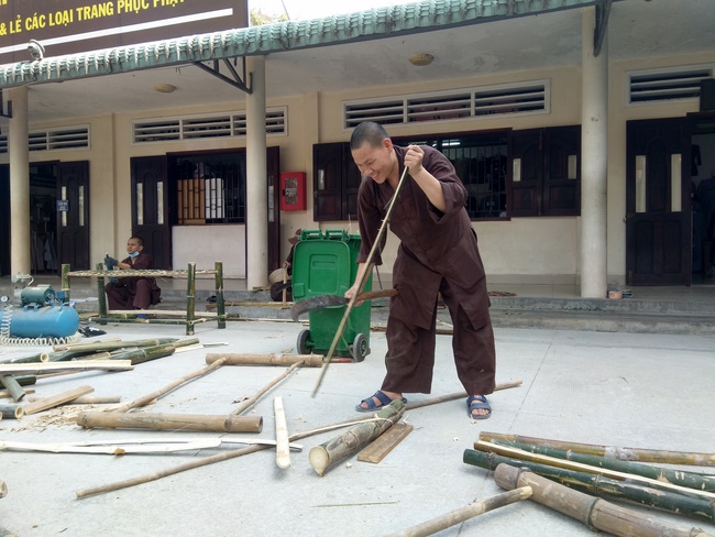 Series photos of activities preparing for the New Year 2020