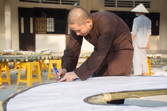 Series photos of activities preparing for the New Year 2020