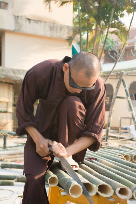 Series photos of activities preparing for the New Year 2020