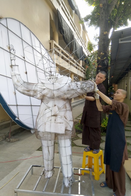 Series photos of activities preparing for the New Year 2020