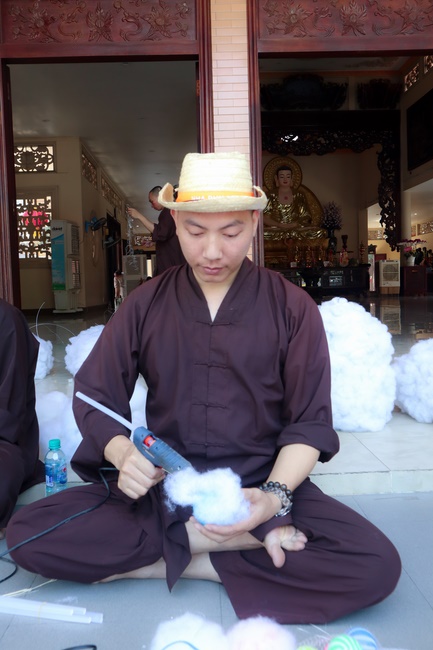 Series photos of activities preparing for the New Year 2020