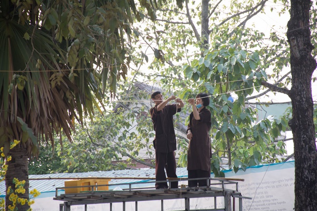 Series photos of activities preparing for the New Year 2020