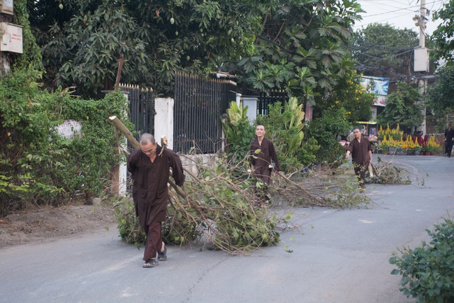 Series photos of activities preparing for the New Year 2020