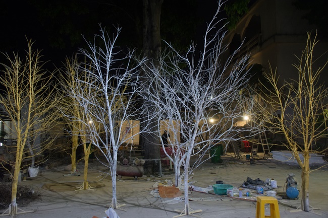 Series photos of activities preparing for the New Year 2020