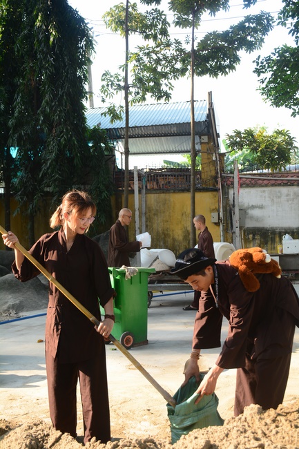 Series photos of activities preparing for the New Year 2020