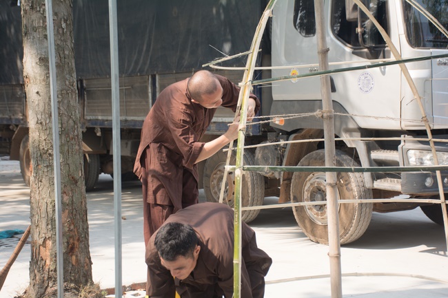 Series photos of activities preparing for the New Year 2020