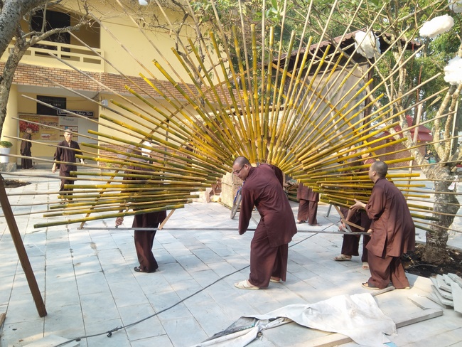 Series photos of activities preparing for the New Year 2020