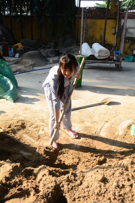 Series photos of activities preparing for the New Year 2020