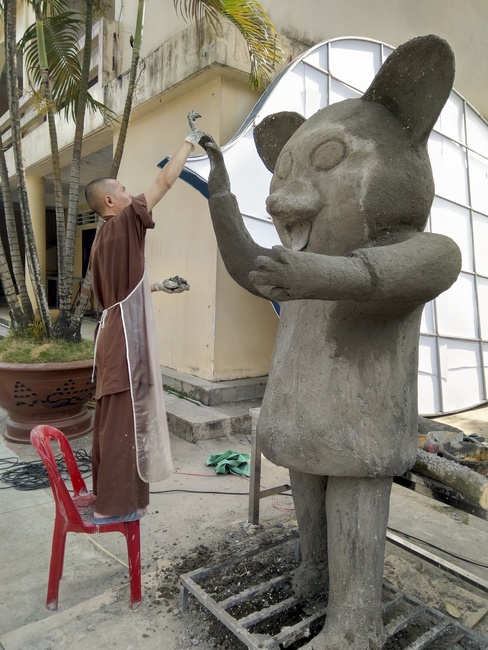 Series photos of activities preparing for the New Year 2020