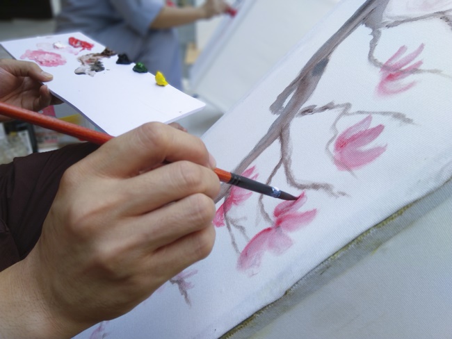 Series photos of activities preparing for the New Year 2020