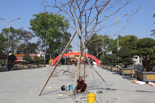 Series photos of activities preparing for the New Year 2020